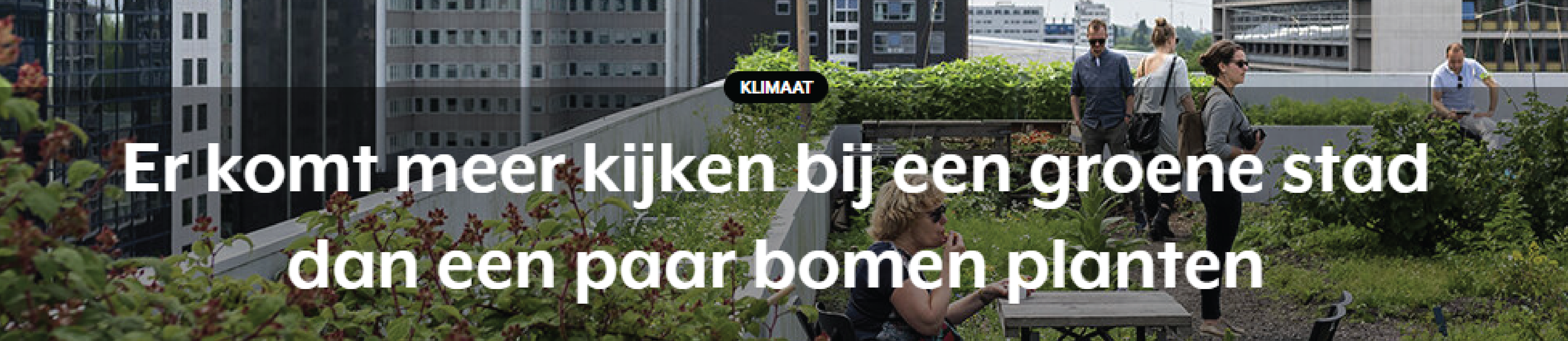 Er komt meer kijken bij een groene stad dan een paar bomen planten - Vrij Nederland, juli 2022   