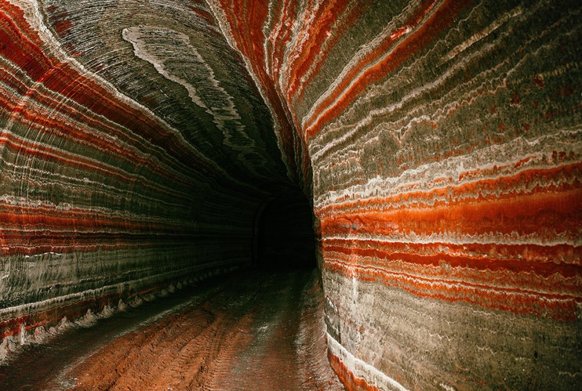 A tunnel in a potash mine. Potash contains potassium carbonate and potassium salts such as potassium chloride and potassium sulphate, which are converted to artificial fertilisers. Sergey Mikhalenko/Shutterstock.com A tunnel in a potash mine. Potash contains potassium carbonate and potassium salts such as potassium chloride and potassium sulphate, which are converted to artificial fertilisers. Sergey Mikhalenko/Shutterstock.com